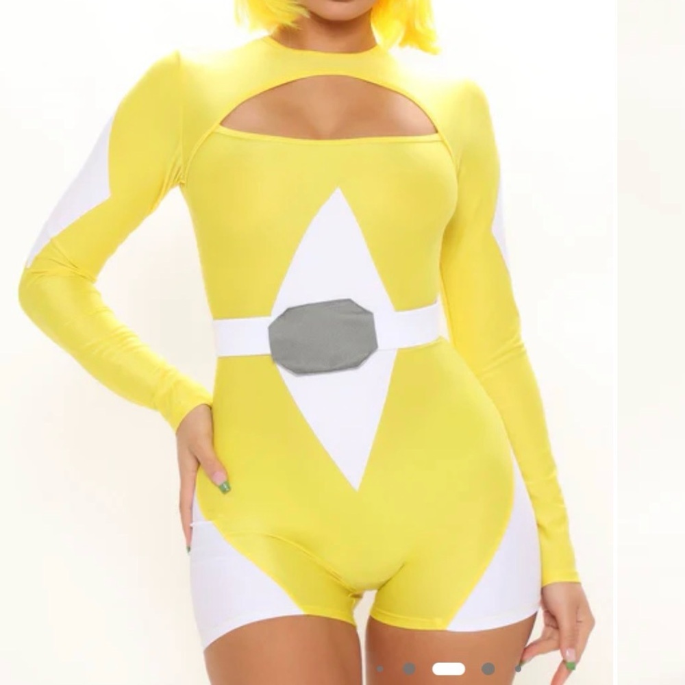 Yellow power ranger costume